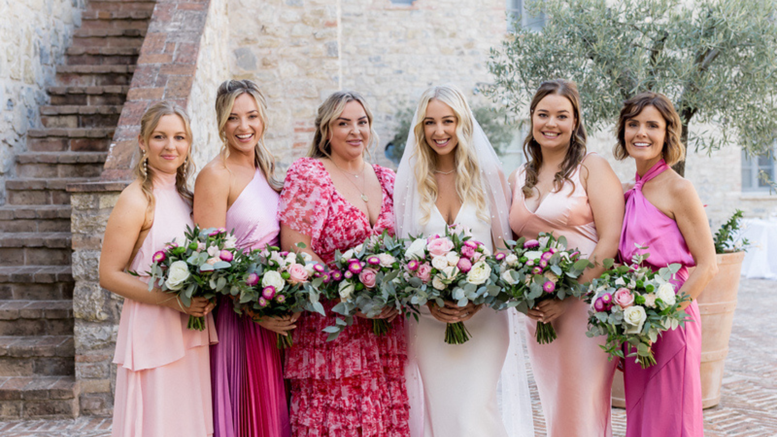 sposa e damigelle con acconciature lauteri