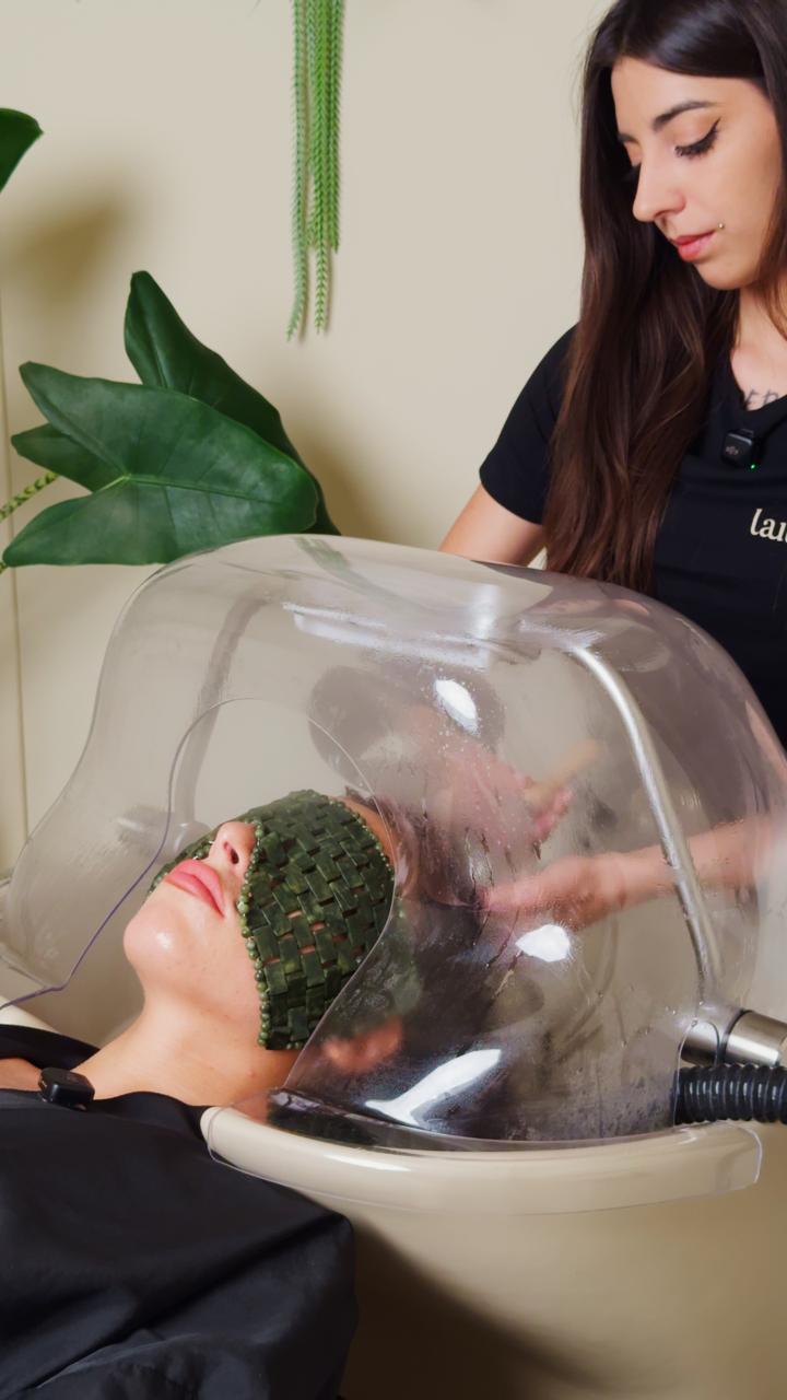 trattamento head spa con vapore